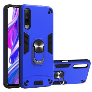 For Huawei Y9s / Honor 9 2 in 1 Armour Series PC + TPU Protective Case with Ring Holder(Dark Blue) (OEM)