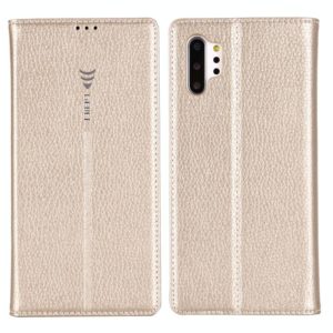 For Galaxy Note 10+ GEBEI PU+TPU Horizontal Flip Protective Case with Holder & Card Slots(Gold) (GEBEI) (OEM)
