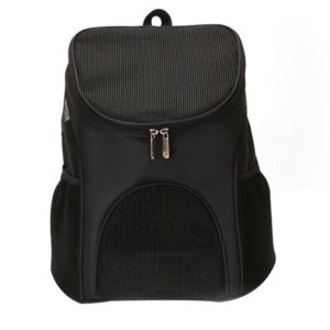 Portable Folding Nylon Breathable Pet Carrier Backpack, Size: 45 x 36 x 31cm(Black) (OEM)