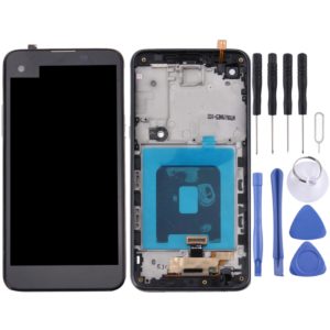 TFT LCD Screen for LG X Screen / K500 with Digitizer Full Assembly with Frame(Black) (OEM)