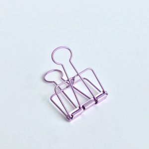 Metal Hollow Long Tail Clip Creative Stationery Office Paper Clip, Size:L (Purple) (OEM)