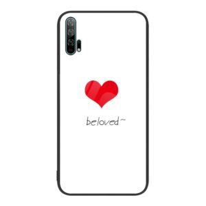 For Honor 20 Pro Colorful Painted Glass Phone Case(Red Heart) (OEM)