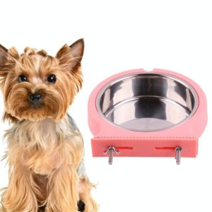 Stainless Steel Pet Bowl Hanging Bowl Anti-Overturning Dog Cat Bowl Feeder, Specification: Large (Blue) (OEM)