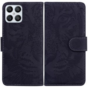 For Honor X8 Tiger Embossing Pattern Horizontal Flip Leather Phone Case(Black) (OEM)