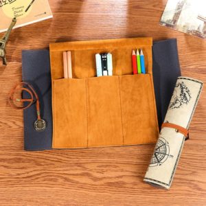 Simple Style Creative Stationery Bag Pencil Bag(Beige) (OEM)