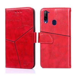 For ZTE Libero 5G Geometric Stitching Horizontal Flip Leather Phone Case(Red) (OEM)