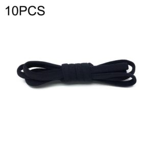 10 PCS Stretch Spandex Non Binding Elastic Shoe Laces (Black) (OEM)