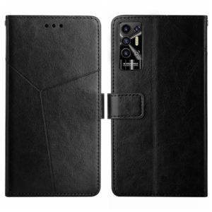 For Tecno Pova 2 HT01 Y-shaped Pattern Flip Leather Phone Case(Black) (OEM)