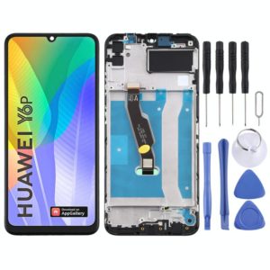 OEM LCD Screen for Huawei Y6p Digitizer Full Assembly with Frame(Black) (OEM)