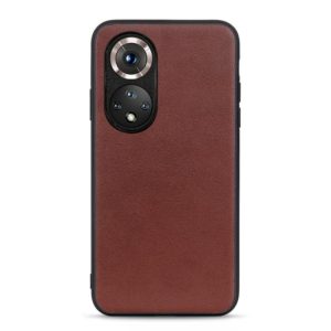 For Honor 50 Accurate Hole Sheep Texture Leather Shockproof Case(Brown) (OEM)
