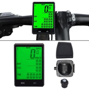 2.8 inch English Wireless Waterproof Cycle Computer LCD Odometer Speedometer (OEM)