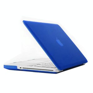 Frosted Hard Plastic Protection Case for Macbook Pro 13.3 inch(Blue) (OEM)