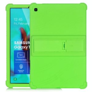 For Galaxy Tab S5e T720 Tablet PC Silicone Protective Case with Invisible Bracket(Green) (OEM)