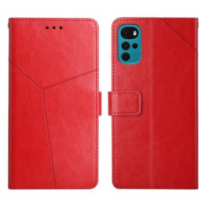 For Motorola Moto G22 Y Stitching Horizontal Flip Leather Phone Case(Red) (OEM)