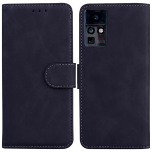 For Infinix Zero X Neo X6810 Skin Feel Pure Color Flip Leather Phone Case(Black) (OEM)