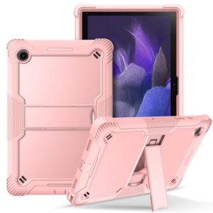 For Samsung Galaxy Tab A8 10.5 2021 Silicone + PC Shockproof Protective Tablet Case with Holder(Rose Gold) (OEM)