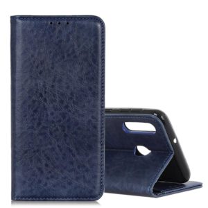 Magnetic Retro Crazy Horse Texture Horizontal Flip Leather Case for Huawei Y6 2019, with Holder & Card Slots & Photo Frame(Blue) (OEM)