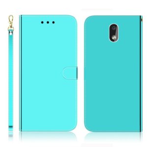For Nokia 2.2 Imitated Mirror Surface Horizontal Flip Leather Case with Holder & Card Slots & Wallet & Lanyard(Mint Green) (OEM)