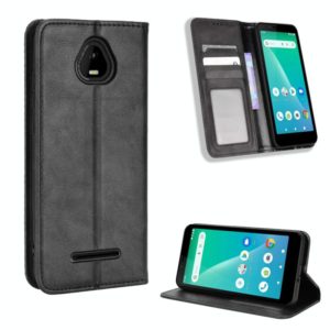 For Schok Volt SV55 / SV55216 Magnetic Buckle Retro Texture Leather Phone Case(Black) (OEM)
