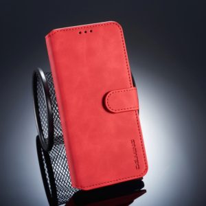 DG.MING Retro Oil Side Horizontal Flip Case for Huawei Mate 20 Pro, with Holder & Card Slots & Wallet (Red) (DG.MING) (OEM)