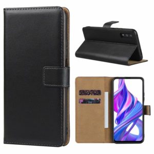 Horizontal Flip Leather Case for Huawei Honor 9X with Magnetic Clasp and Bracket and Card Slot and Wallet(Black) (OEM)