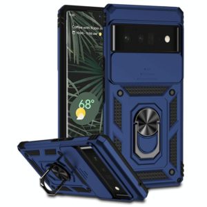 For Google Pixel 6 Pro Sliding Camshield Holder Phone Case(Blue) (OEM)