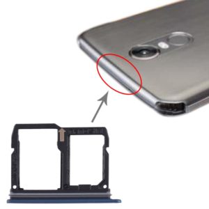 Nano SIM Card Tray + Micro SD Card Tray for LG Stylo 4 / Q Stylus Q710 / LM-Q710CS / LM-Q710MS / LM-Q710ULS / LM-Q710ULM / LM-Q710TS / LM-Q710WA (Blue) (OEM)