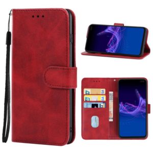 For Sharp Aquos Sense 4 Plus Leather Phone Case(Red) (OEM)