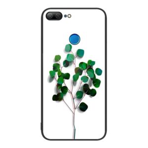 For Honor 9 Lite Colorful Painted Glass Phone Case(Sapling) (OEM)