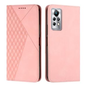 For Infinix Note 11 Pro / 11S Diamond Splicing Skin Feel Magnetic Leather Phone Case(Rose Gold) (OEM)