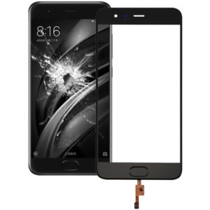 Front Screen Outer Glass Lens Support Fingerprint Identification for Xiaomi Mi 6(Black) (OEM)