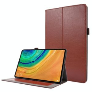 For Huawei Honor V6 / MatePad 10.4 inch Crazy Horse Texture Horizontal Flip Leather Case with 2-folding Holder & Card Slot(Brown) (OEM)