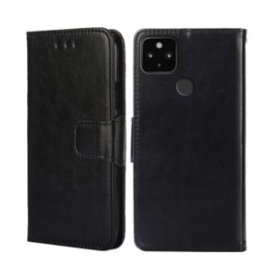 For Google Pixel 5 XL 5G / Pixel 4A 5G Crystal Texture Leather Phone Case(Black) (OEM)