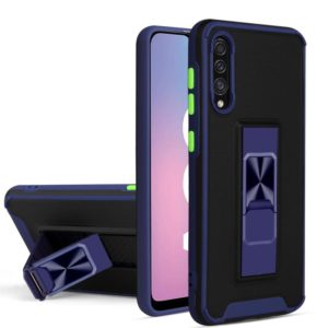 For Samsung Galaxy A50 / A30s / A50s Dual-color Skin Feel TPU + PC Magnetic Shockproof Case with Invisible Holder(Blue) (OEM)