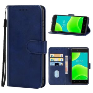 Leather Phone Case For Wiko Y50 / Sunny4(Blue) (OEM)