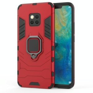 PC + TPU Shockproof Protective Case for Huawei Mate 20 Pro, with Magnetic Ring Holder (Red) (OEM)