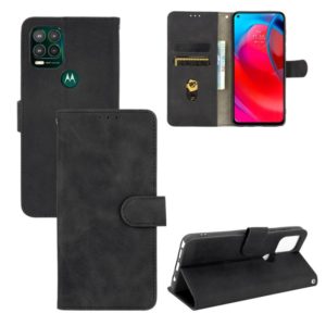 For Motorola Moto G Stylus 5G Solid Color Skin Feel Magnetic Buckle Horizontal Flip Calf Texture PU Leather Case with Holder & Card Slots & Wallet(Black) (OEM)