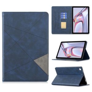 For Samsung Galaxy Tab A7 10.4 (2020) Rhombus Texture Horizontal Flip Magnetic Leather Case with Holder & Card Slots(Dark Blue) (OEM)