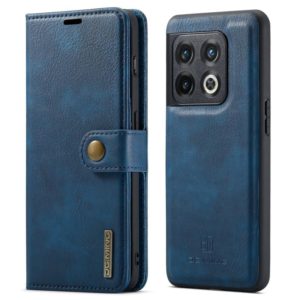 For OnePlus 10 Pro DG.MING Crazy Horse Texture Detachable Magnetic Leather Phone Case(Blue) (DG.MING) (OEM)