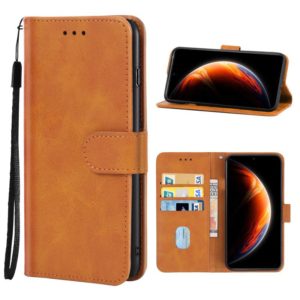 Leather Phone Case For Infinix Zero X(Brown) (OEM)