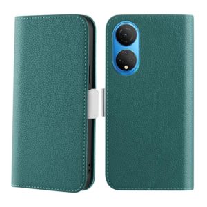 For Honor X7 Candy Color Litchi Texture Leather Phone Case(Dark Green) (OEM)