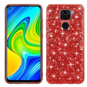 For Xiaomi Redmi Note 9 / 10X 4G Glitter Powder Shockproof TPU Protective Case(Red) (OEM)