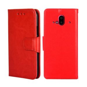 For Fujitsu Arrows F-52B Crystal Texture Leather Phone Case(Red) (OEM)