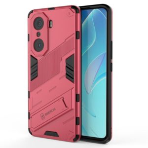 For Honor 60 Pro Punk Armor 2 in 1 PC + TPU Phone Case(Light Red) (OEM)