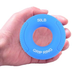 Silicone Gripper Finger Exercise Grip Ring, Specification: Universal point of 50LB blue (OEM)