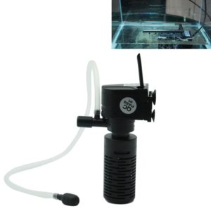 HX-200L 3W 300L/H Multi-function Mini Submersible Aquarium Water Pump Circulation Pump Fish Tank Internal Air Filter (OEM)