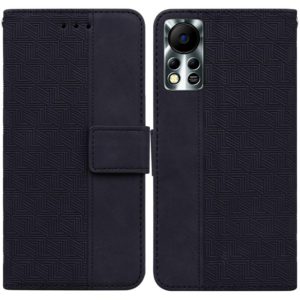 For Infinix Hot 11S NFC X6812B Geometric Embossed Leather Phone Case(Black) (OEM)