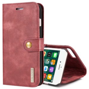 DG.MING for iPhone 8 Plus & iPhone 7 Plus Crazy Horse Texture Horizontal Flip Detachable Magnetic Protective Case with Holder & Card Slots & Wallet(Red) (DG.MING) (OEM)