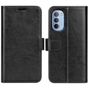 For Motorola Moto G31 4G R64 Texture Single Horizontal Flip Phone Case(Black) (OEM)