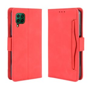 For Huawei nova 7i/P40 lite/Nova 6SE Wallet Style Skin Feel Calf Pattern Leather Case ，with Separate Card Slot(Red) (OEM)